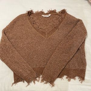 Belle du jour tan sweater